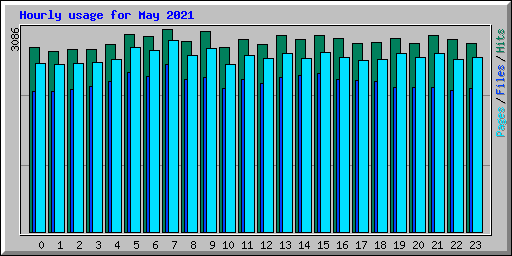 Hourly usage for May 2021