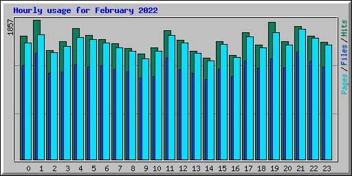 Hourly usage for February 2022